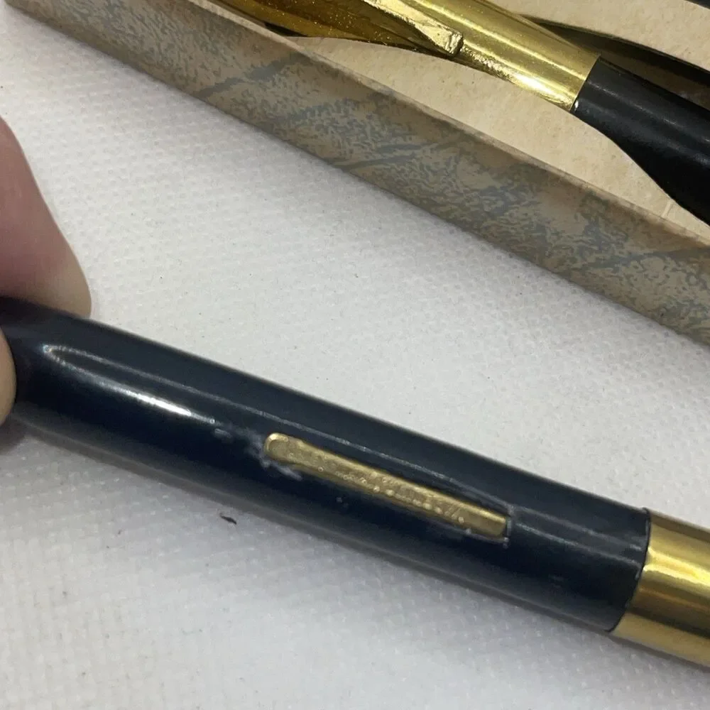 Vintage Comet Fountain Pen 14kt gold Fine nib, Pencil & Pen Set in Box